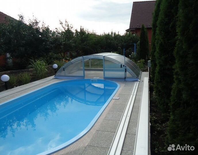 Бассейн 3х5х1,5 с угловыми ступенями