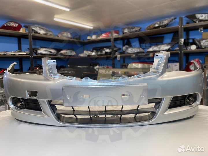 Бампер передний Nissan Almera G15 Серебристый
