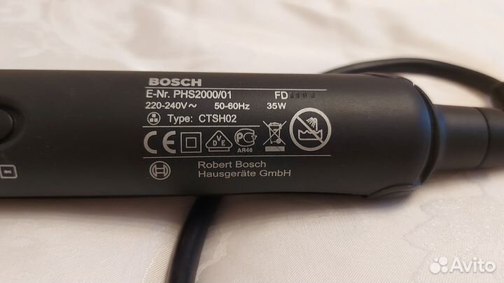 Выпрямитель для волос утюжок Bosch PHS 2000/01