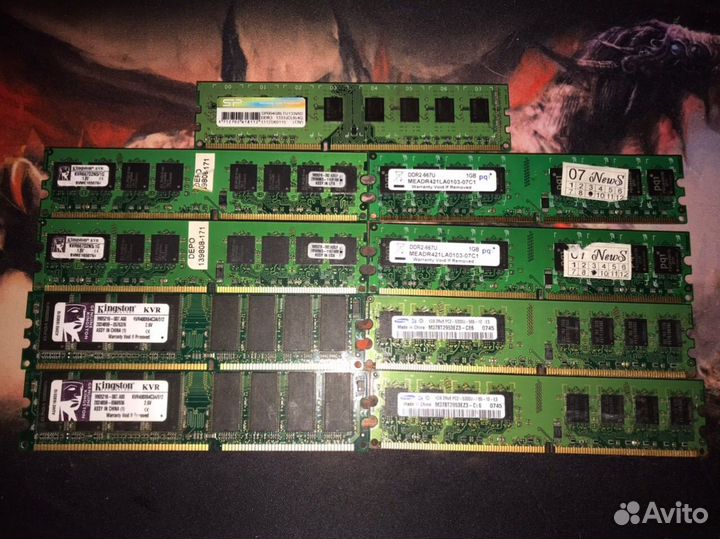 Оперативная памать DDR3 DDR2 DDR