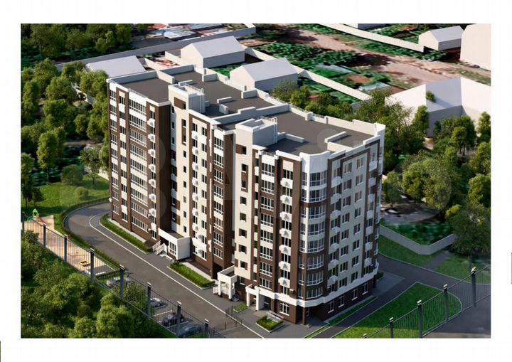 2-к. квартира, 66,6 м², 9/9 эт.