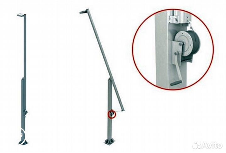 Опора видеонаблюдения складывающаяся соос-4