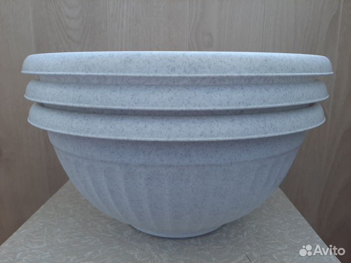 Горшки пластик, разные объёмы