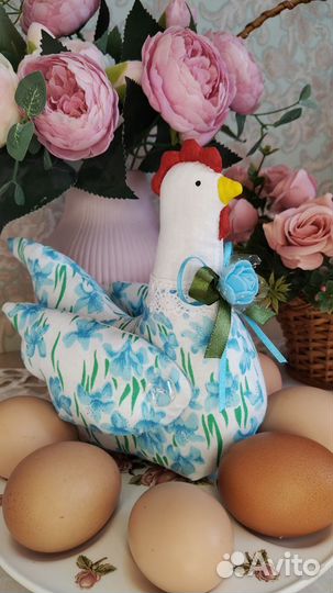 Игрушка курочка к Пасхе ручной работы