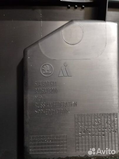 Спойлер переднего бампера Skoda Rapid