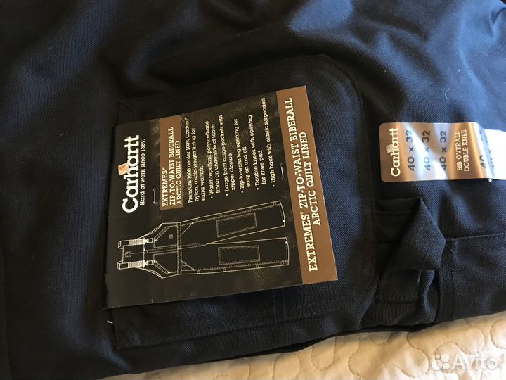 Полукомбинезон Carhartt r33blk 40Х32рр