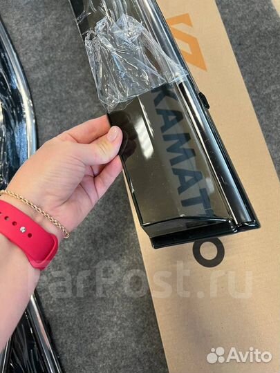 Ветровики Kamatto Honda CR-V 2012-2017 (нерж молд)