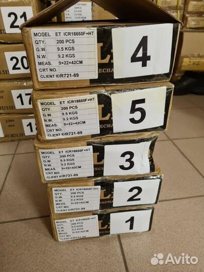 Аккумулятор ET ICR18650F-HT (высокий 