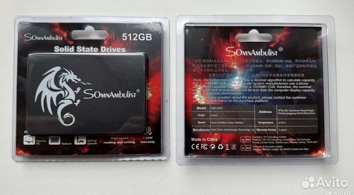 Ssd диск Goldenfir 512GB/1TB Новые