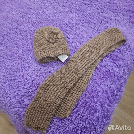 Шапка с шарфом