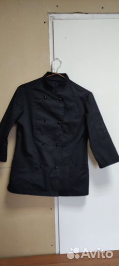 Поварской китель черный