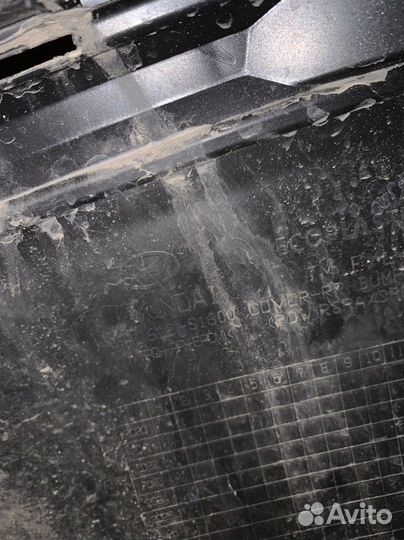 Юбка заднего бампера hyundai Santa Fe 4 rest