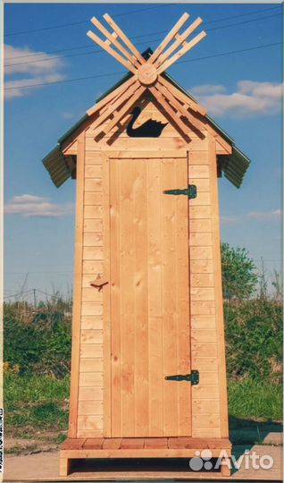 Уличный туалет домик с установкой RZK