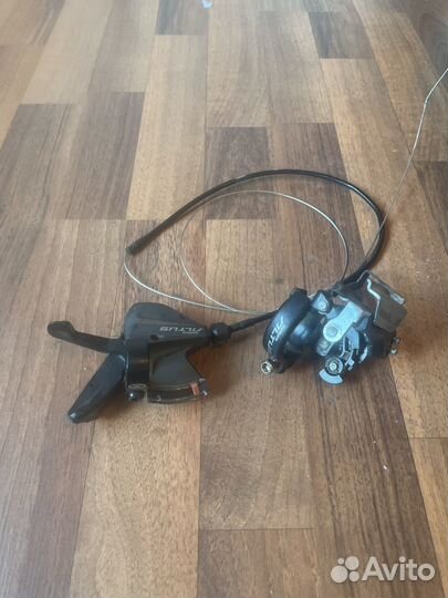 Монетка и Передний переключатель shimano altus