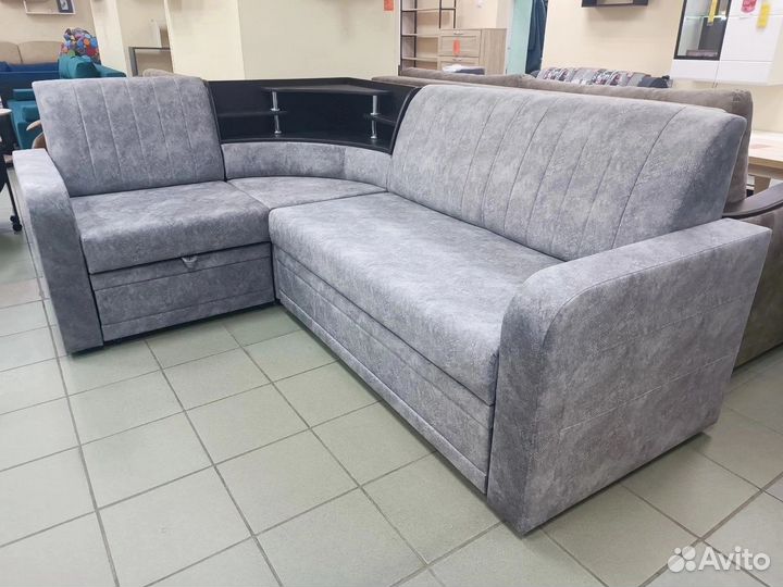 Угловой диван маркиз Серый/Венге