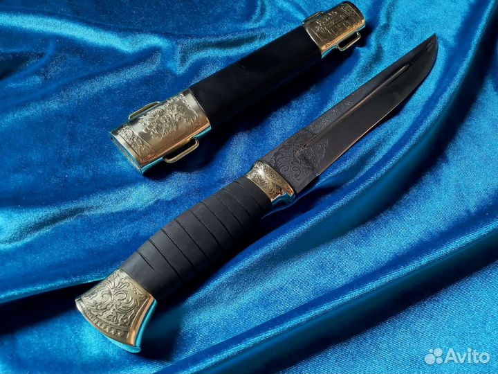 Казачий пластунский нож резной