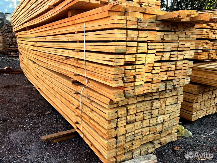 Доска обрезная 25х100х6000мм