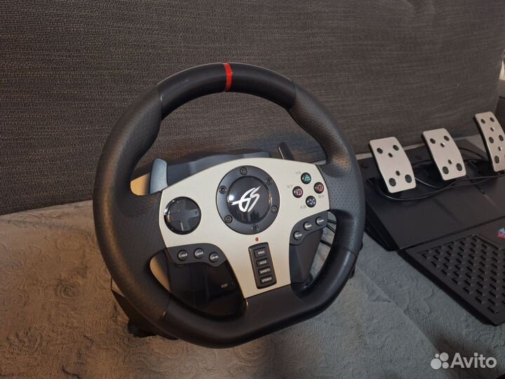 Руль игровой Dexp Wheelman Pro Gt, педали, кпп