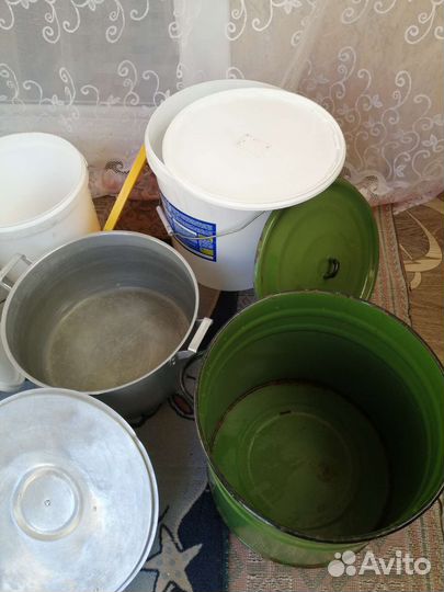 Ведёрки, бочки, Кастрюля, ванна