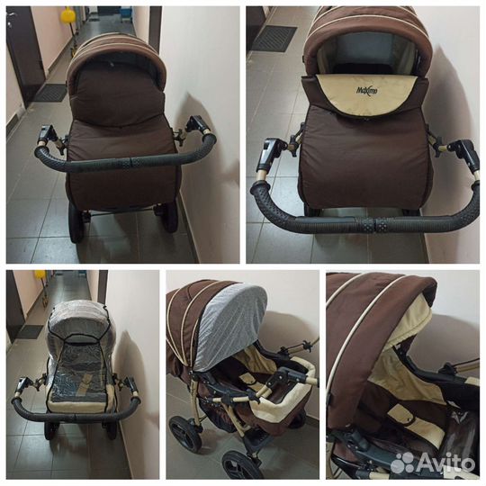 Коляска-трансформер 2 в 1 Indigo Maximo