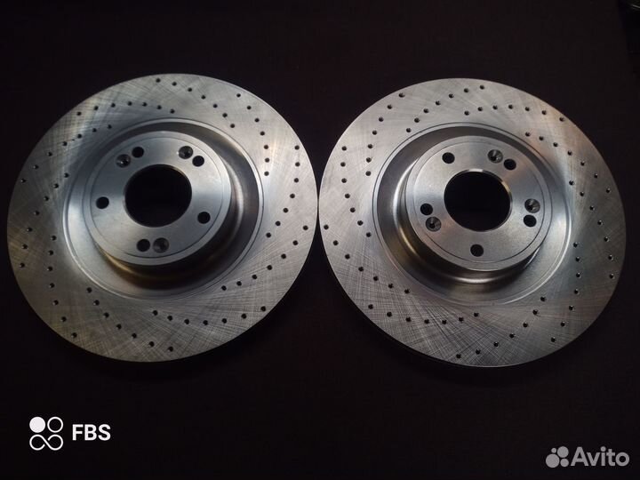 Передние тормозные диски KIA stinger перфорированн