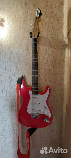 Squier MM Stratocaster Hard Tail red