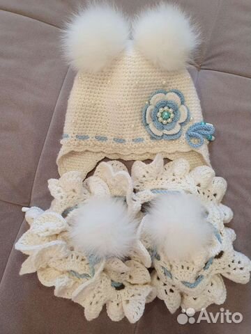 Шапка,ручная работа.Зима.на 3-4 года