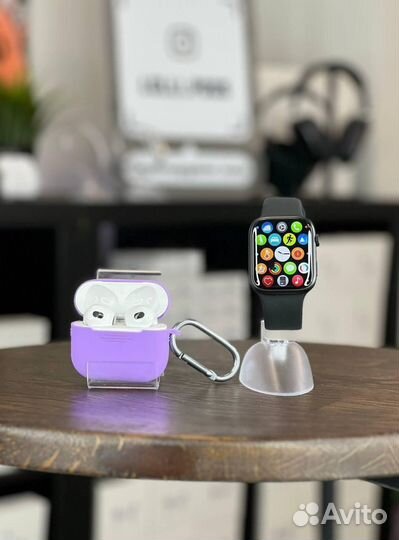 Airpods 2/3/pro/2+Apple watch 8/9 Комплект 2 в 1