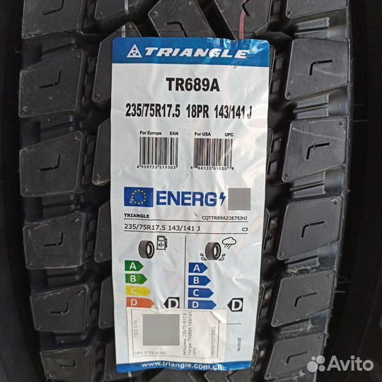 235/75 R17.5 Triangle TR689A 143J 18PR Ведущая