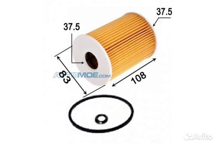 Фильтр масляный элемент porsche cayenne 4.8 2007