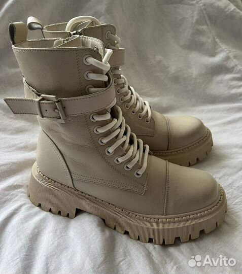 Ботинки зима бежевые размер 37