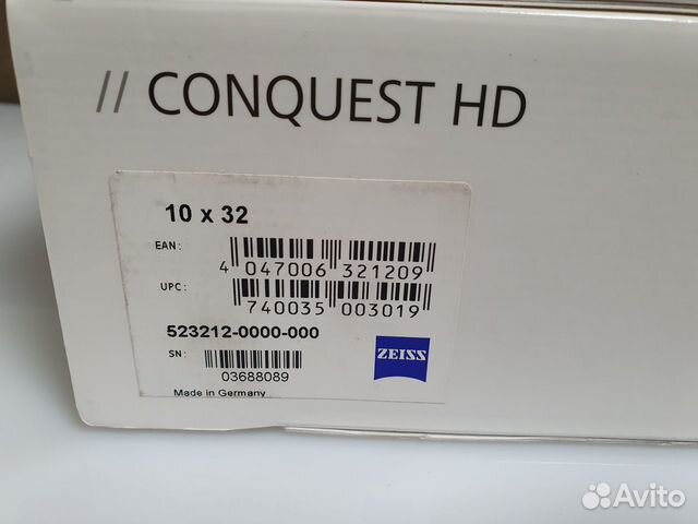 Carl zeiss 10х32 Conquest HD объявление продам