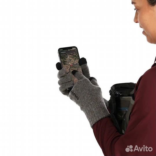 Перчатки Simms Wool Full Finger Glove