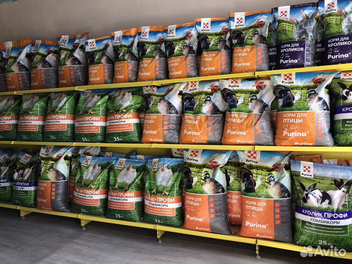 Комбикорм Purina для поросят, индеек, бройлеров