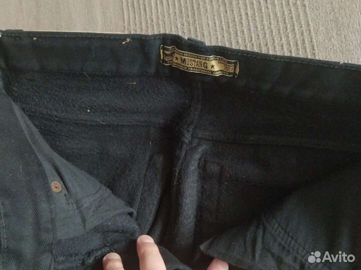 Фирменный джинсы Mustang на флисе