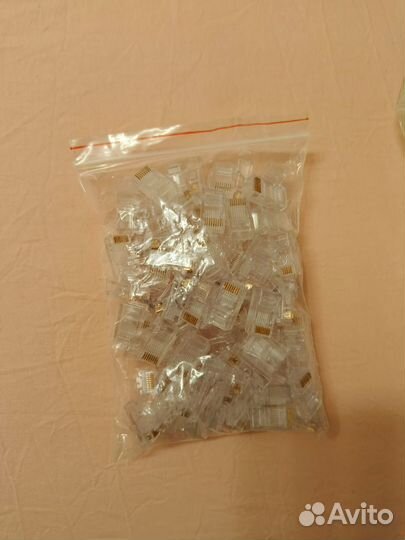 Коннекторы rj 45 от 100шт упаковка