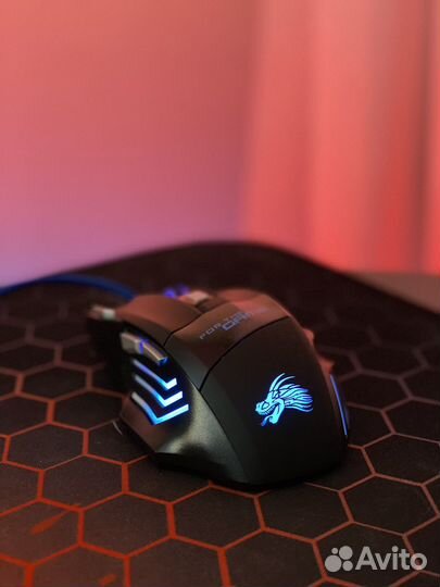 Мышь проводная игровая с подсветкой