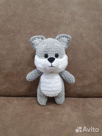 Вязаные игрушки ручной работы из плюшевой пряжи