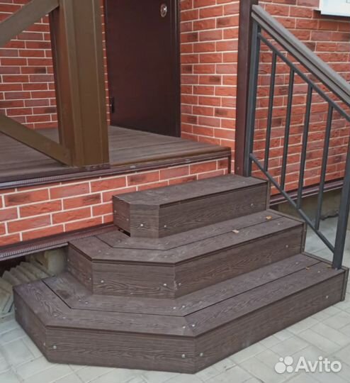 Уличная лестница из дпк на заказ