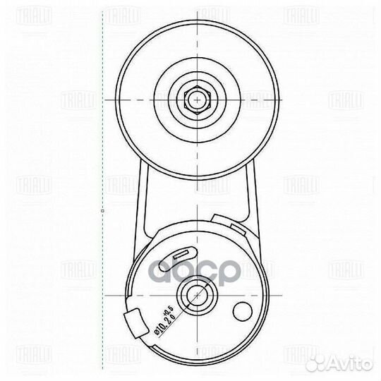 Ролик привод. ремня для а/м Chevrolet Captiva