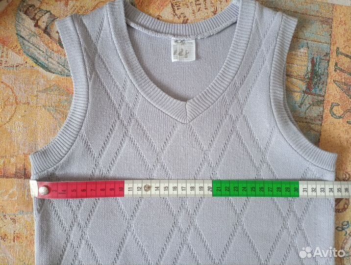 Жилет школьный для мальчика 128 рост