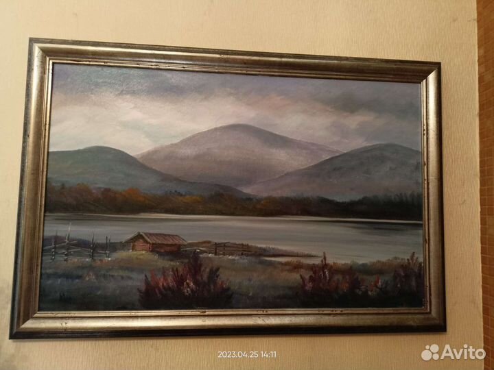 Картина маслом на холсте из Финляндии 50-х гг