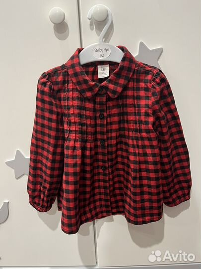 Рубашка для девочки Gap, размер 92