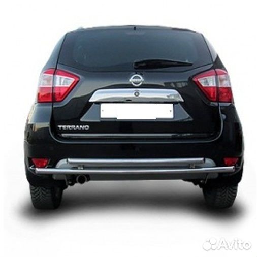 Защита заднего бампера Nissan terrano (2014)