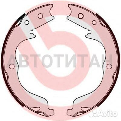 S61542 колодки барабанные ручника Mitsubishi Outla