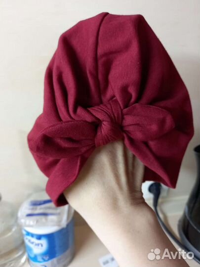 Шапочка тюрбанчик для девочки