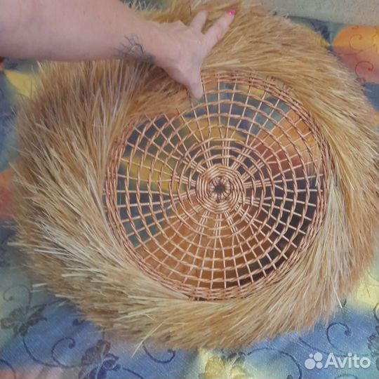 Абажур плетёный бохо светильник бра