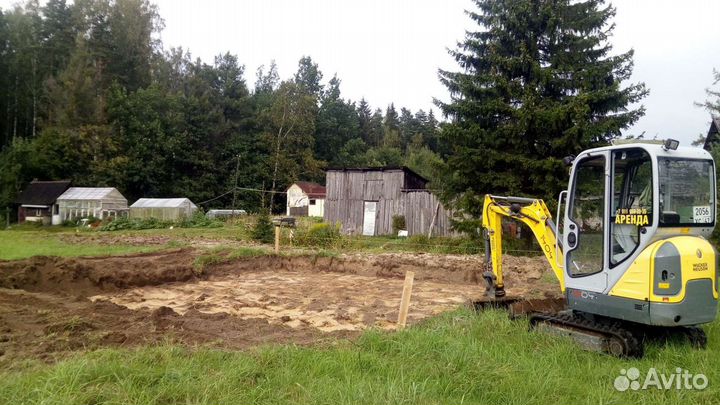 Мини экскаватор в аренду