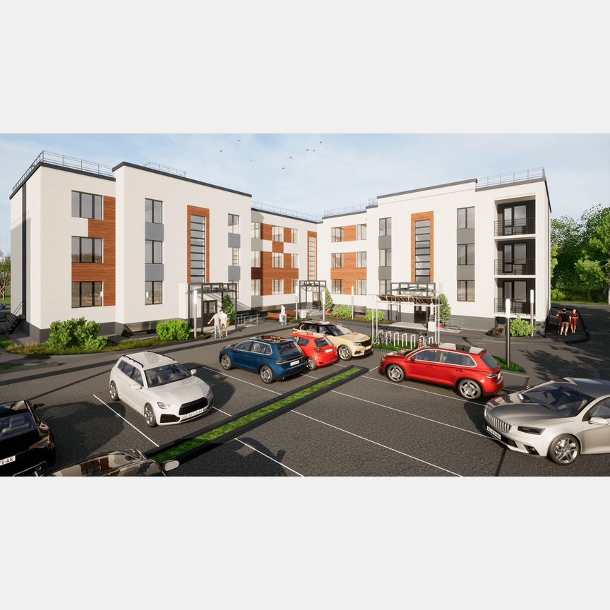 2-к. квартира, 56,7 м², 2/3 эт.