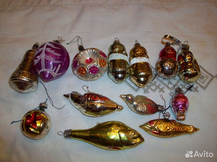 Ёлочные игрушки СССР Германия 50-60 гг. Винтаж от